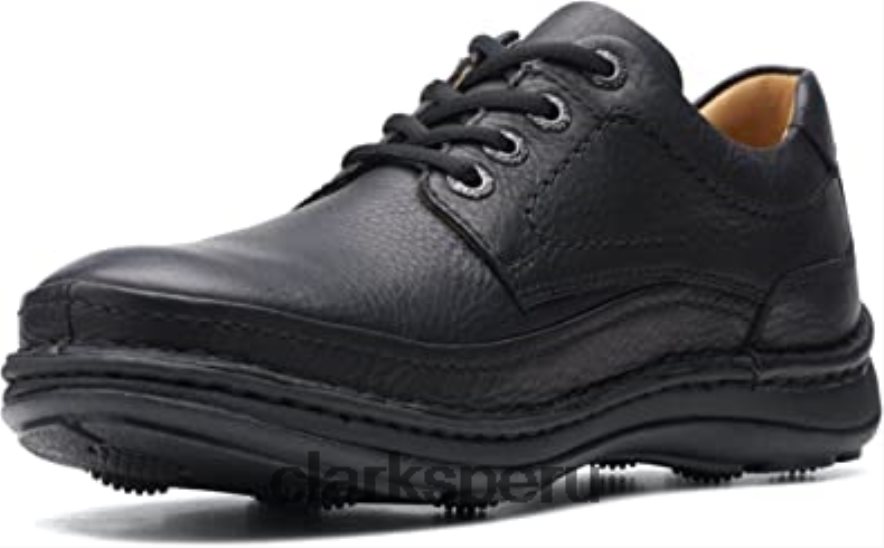 clarks cuero negro hombre naturaleza tres derbys hombres Clarks 40N4LX2756 cuero negro