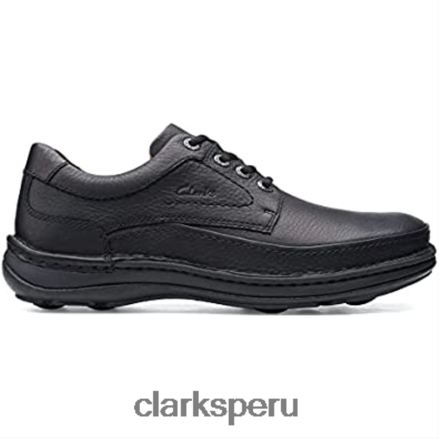 clarks cuero negro hombre naturaleza tres derbys hombres Clarks 40N4LX2756 cuero negro
