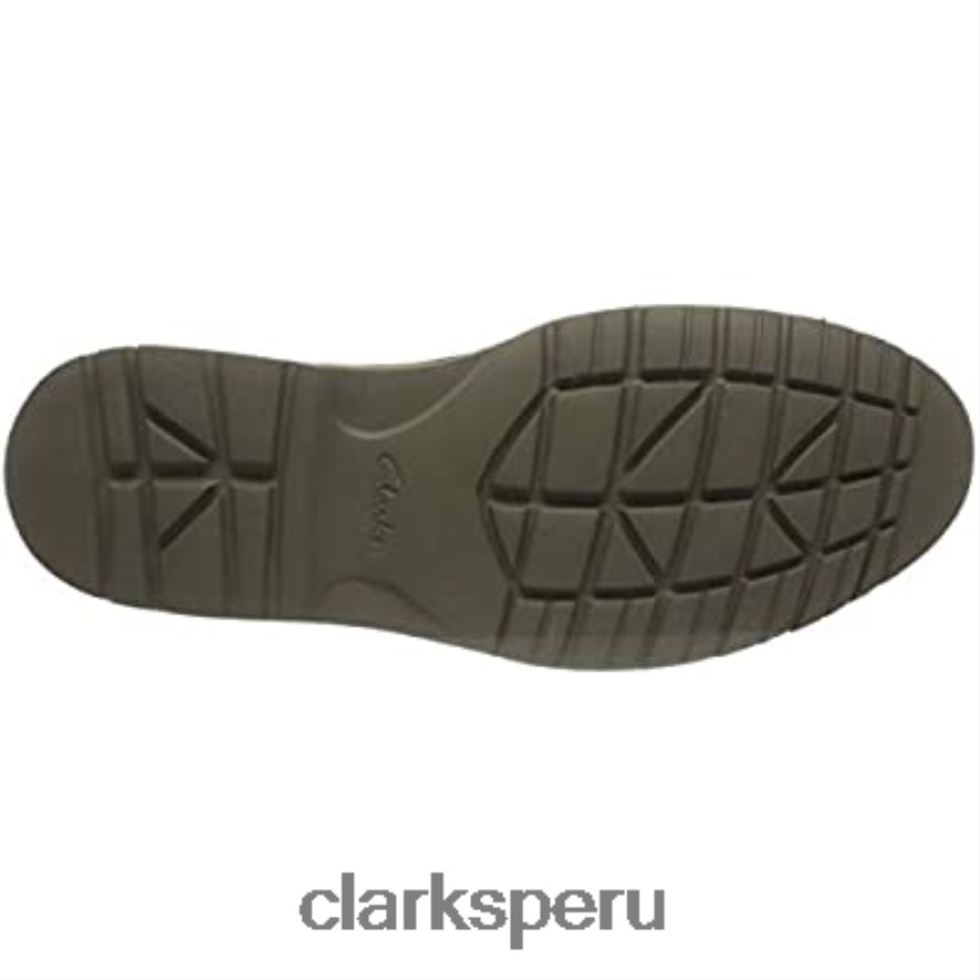 clarks vargo mid derbys de cuero marrón oscuro para hombre hombres Clarks 40N4LX1828 cuero marrón oscuro
