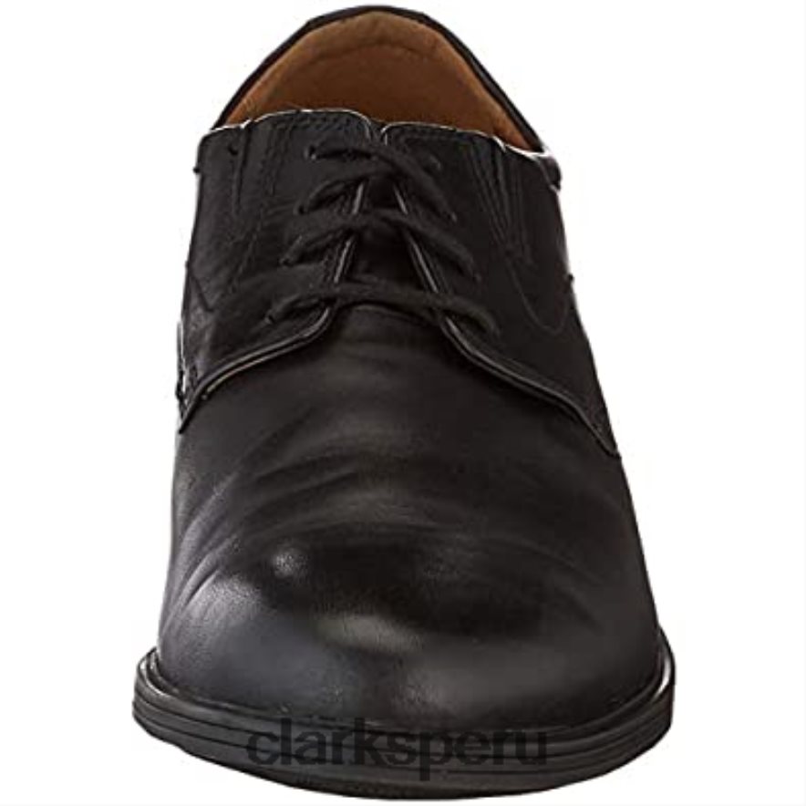 clarks whiddon derby de cuero negro para hombre hombres Clarks 40N4LX1302 cuero negro