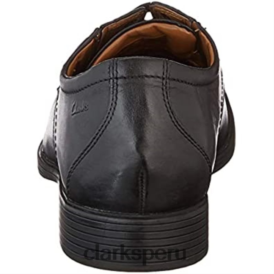clarks whiddon derby de cuero negro para hombre hombres Clarks 40N4LX1302 cuero negro