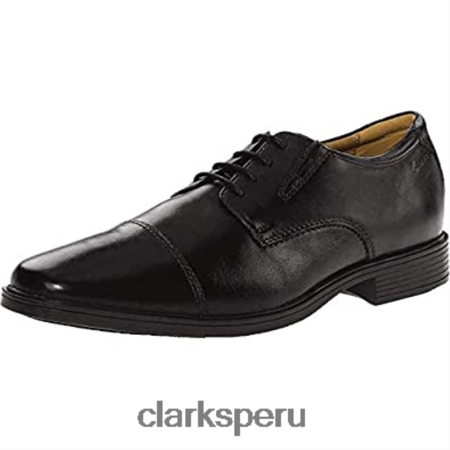 gorra tilden derbys hombre negro clarks hombres Clarks 40N4LX1030 cuero negro