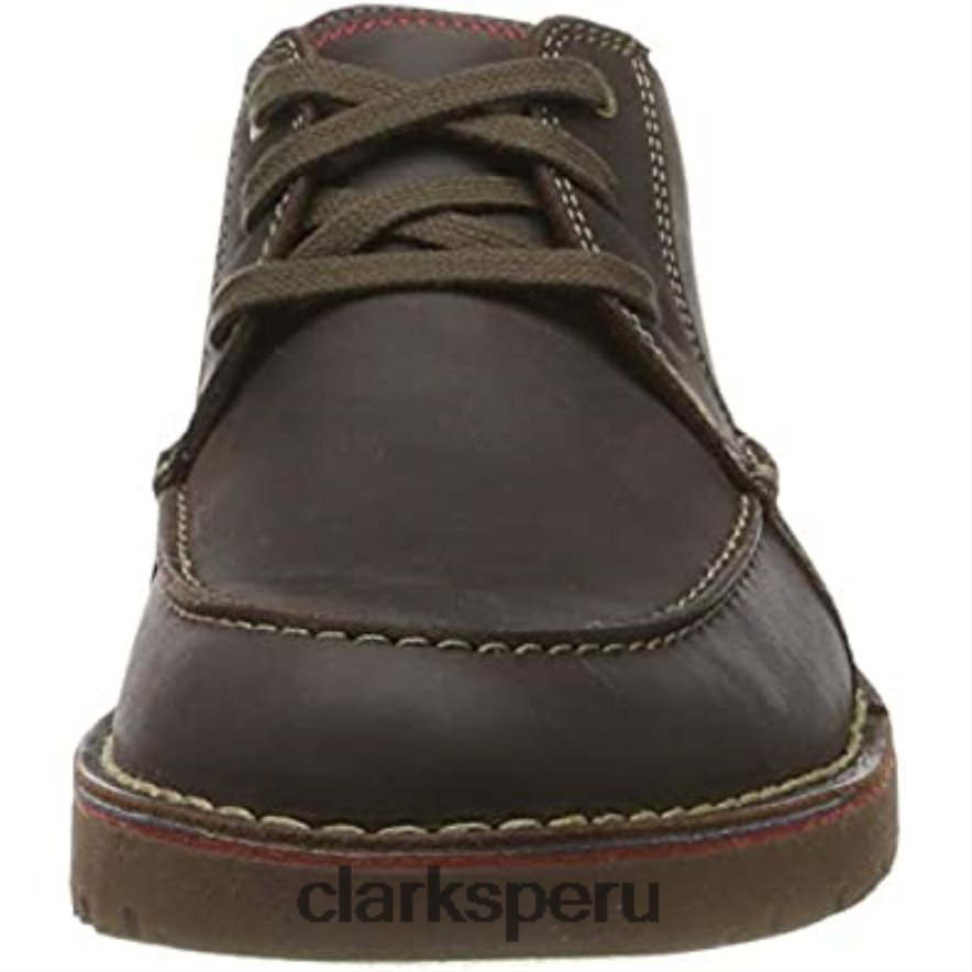 marrón marrón oscuro lea marrón oscuro lea zapatos derby clarks vargo vibe para hombre hombres Clarks 40N4LX1307 marrón marrón oscuro pasto marrón oscuro marrón oscuro