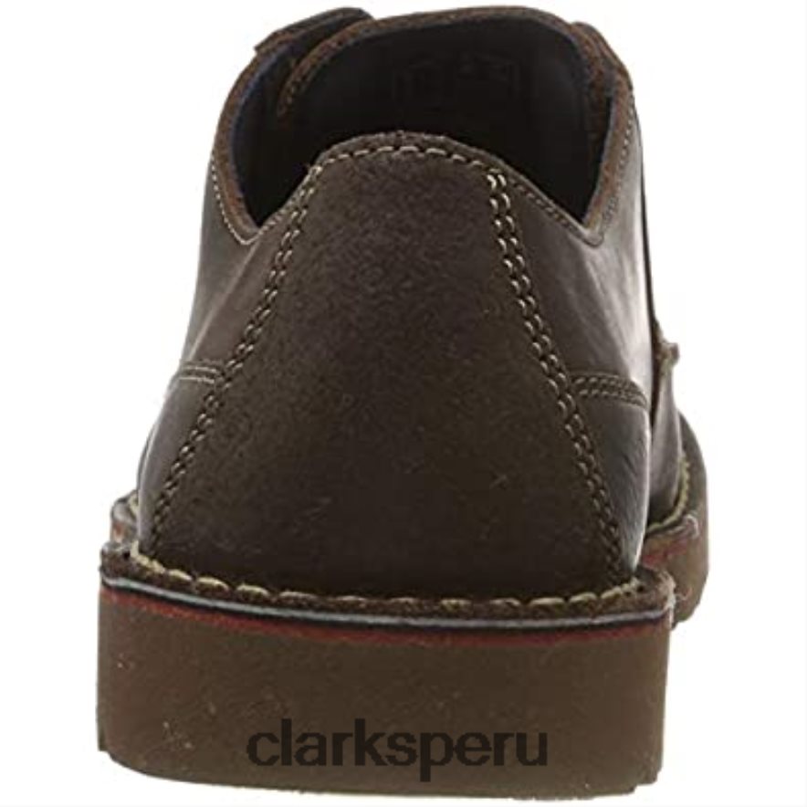 marrón marrón oscuro lea marrón oscuro lea zapatos derby clarks vargo vibe para hombre hombres Clarks 40N4LX1307 marrón marrón oscuro pasto marrón oscuro marrón oscuro