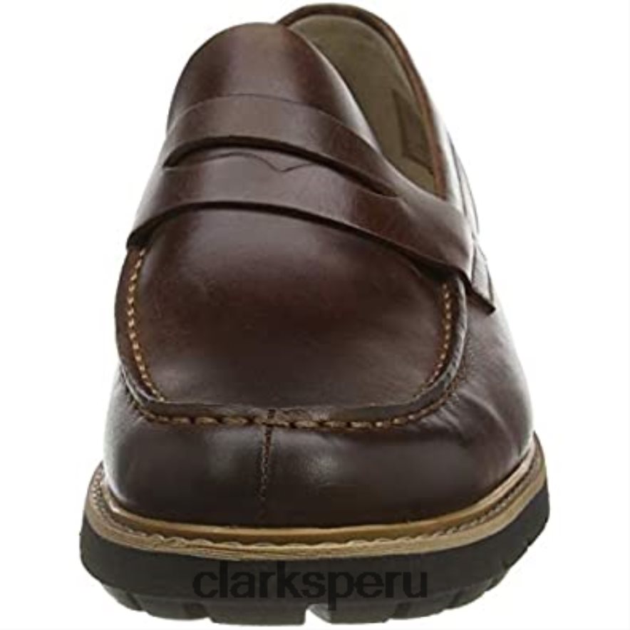 zapatos derby batcombe edge de hombre clarks brown dark tan lea dark tan lea hombres Clarks 40N4LX1537 marrón bronceado oscuro lea bronceado oscuro