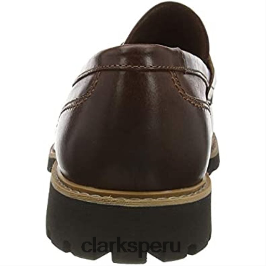 zapatos derby batcombe edge de hombre clarks brown dark tan lea dark tan lea hombres Clarks 40N4LX1537 marrón bronceado oscuro lea bronceado oscuro