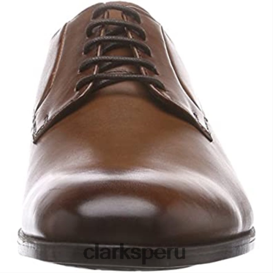 zapatos derbys banfield walk para hombre clarks cuero marrón tostado hombres Clarks 40N4LX2013 cuero marrón tostado