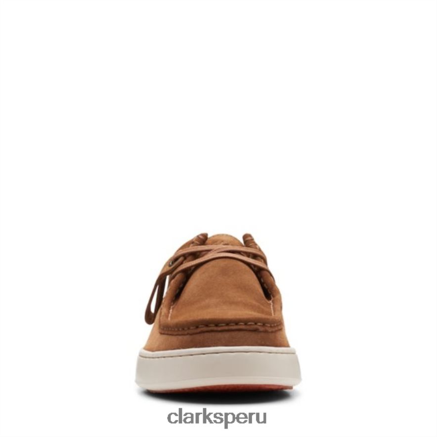 Court Lite Wally ante coñac clarks ante coñac hombres Clarks 40N4LX5501 gamuza coñac