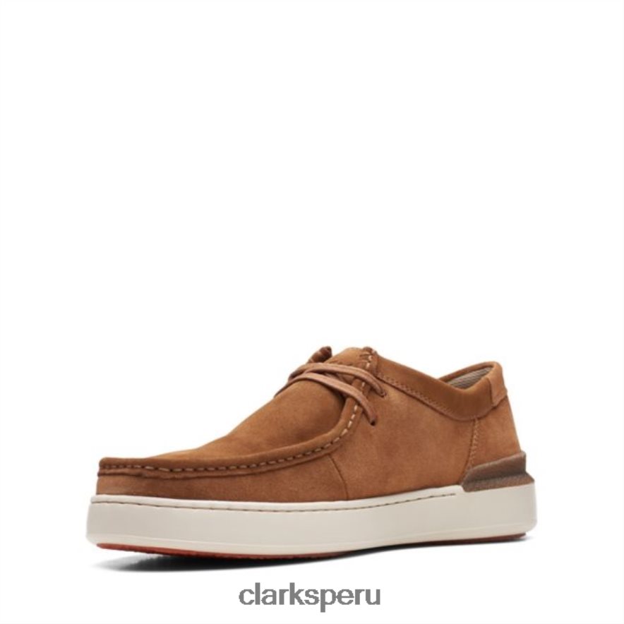 Court Lite Wally ante coñac clarks ante coñac hombres Clarks 40N4LX5501 gamuza coñac
