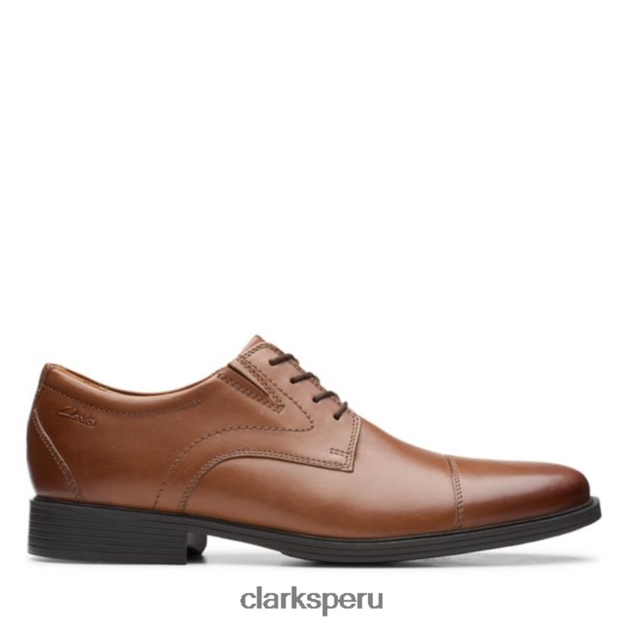 Gorra Whiddon de cuero tostado oscuro clarks cuero tostado oscuro hombres Clarks 40N4LX6585 cuero bronceado oscuro