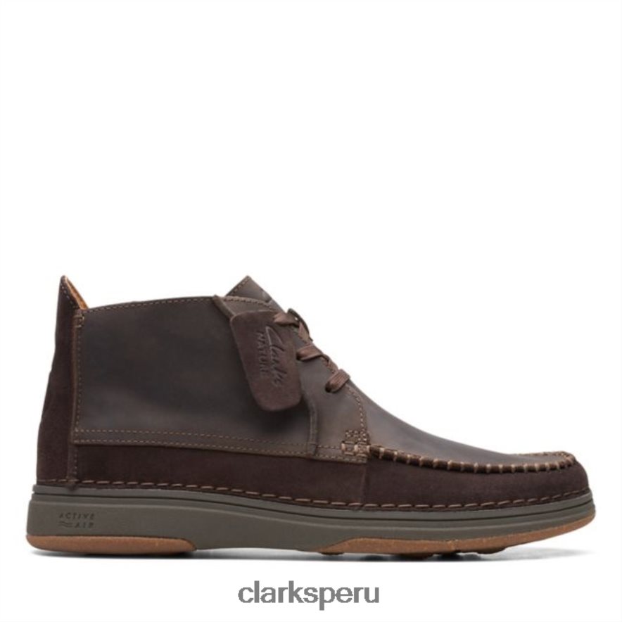 Nature 5 combi marrón oscuro medio Clarks combi marrón oscuro hombres Clarks 40N4LX6693 combinado marrón oscuro