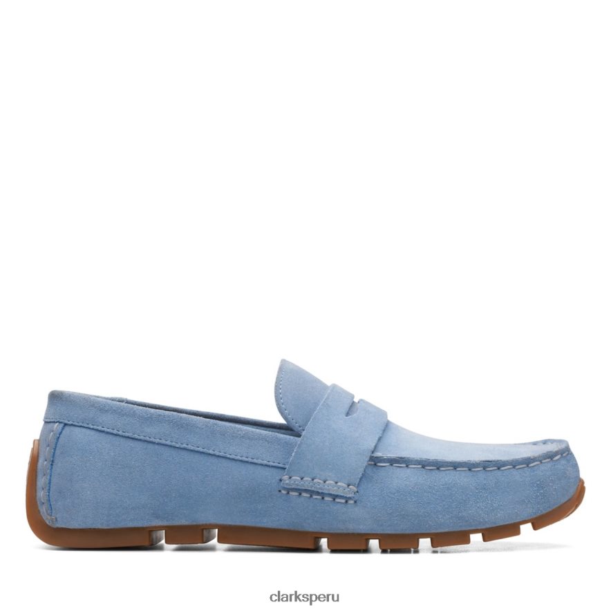 azul denim clarks oswick bar azul denim hombres Clarks 40N4LX5640 azul denim