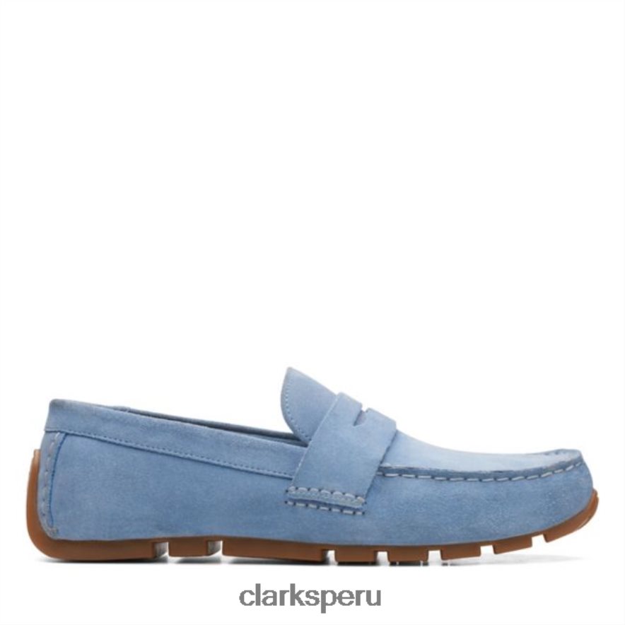 azul denim clarks oswick bar azul denim hombres Clarks 40N4LX5640 azul denim
