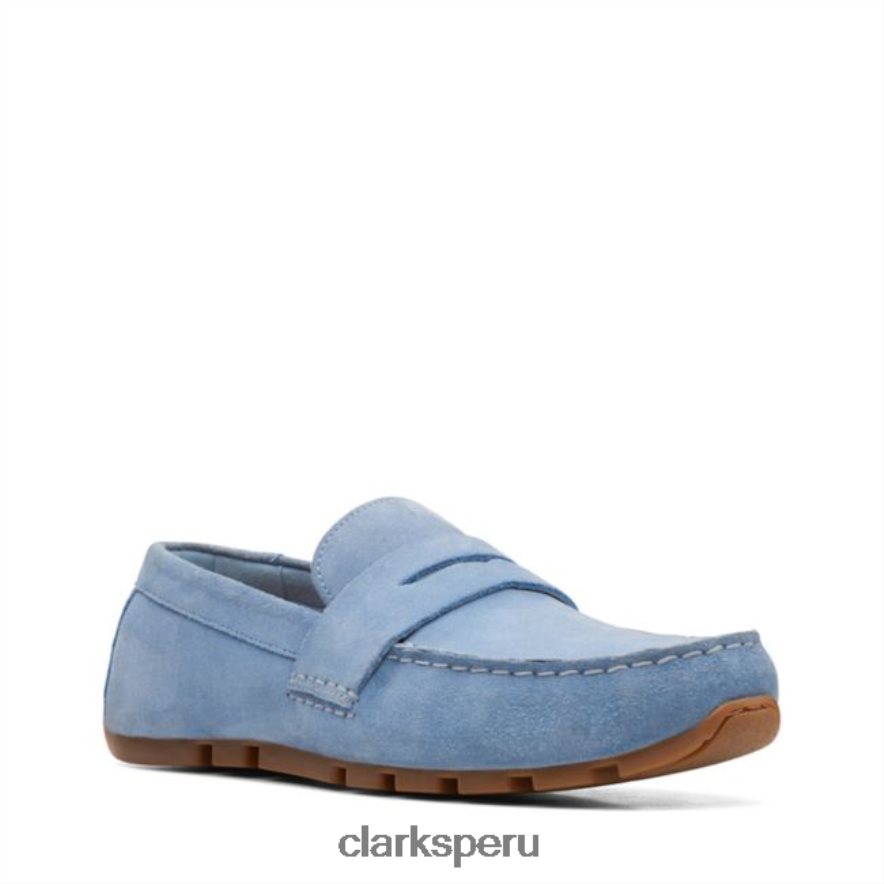 azul denim clarks oswick bar azul denim hombres Clarks 40N4LX5640 azul denim