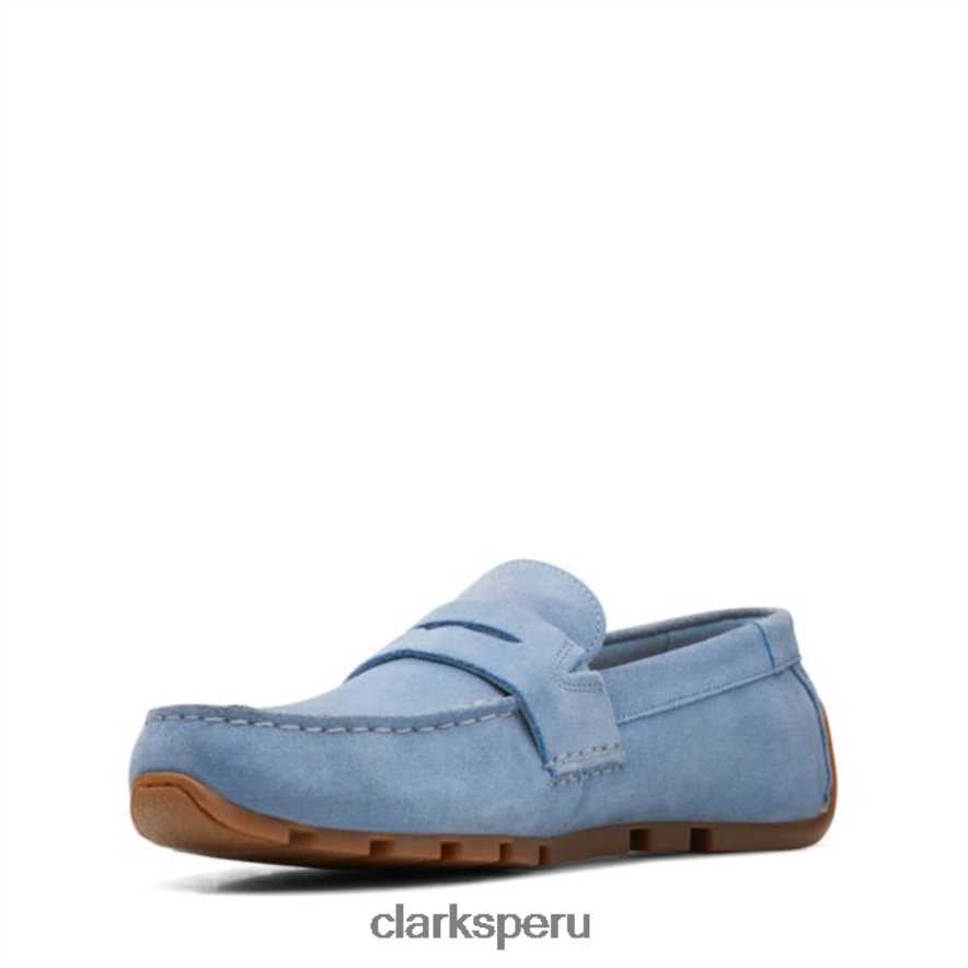 azul denim clarks oswick bar azul denim hombres Clarks 40N4LX5640 azul denim