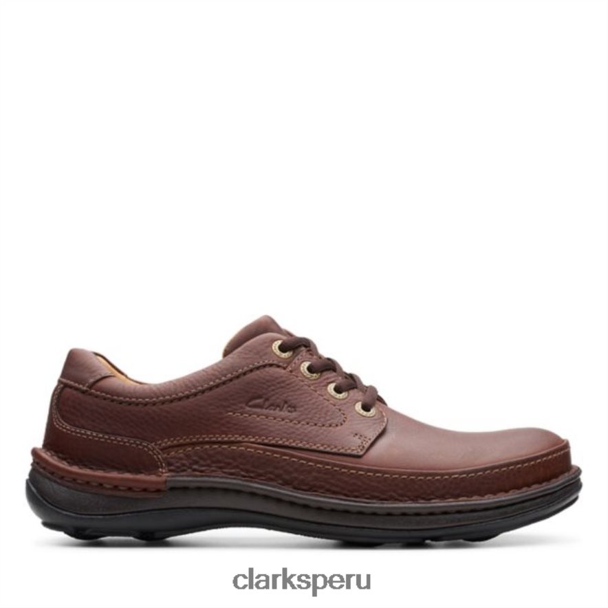 caoba ny cuero naturaleza tres clarks de cuero caoba ny hombres Clarks 40N4LX5492 cuero caoba