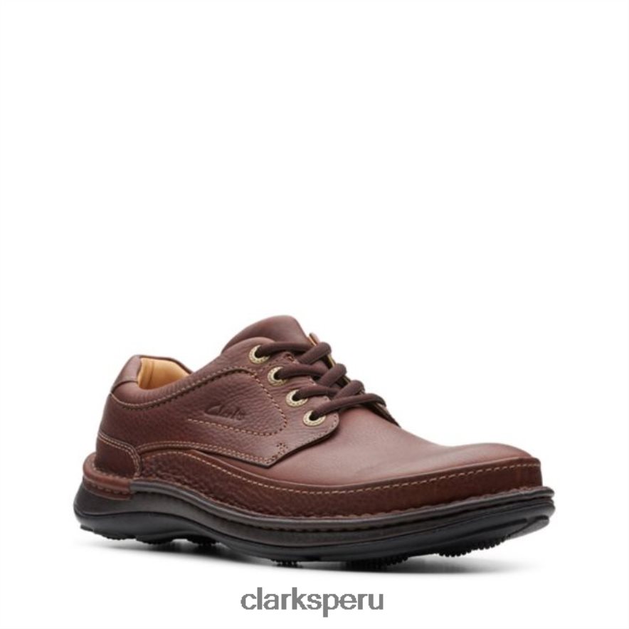 caoba ny cuero naturaleza tres clarks de cuero caoba ny hombres Clarks 40N4LX5492 cuero caoba