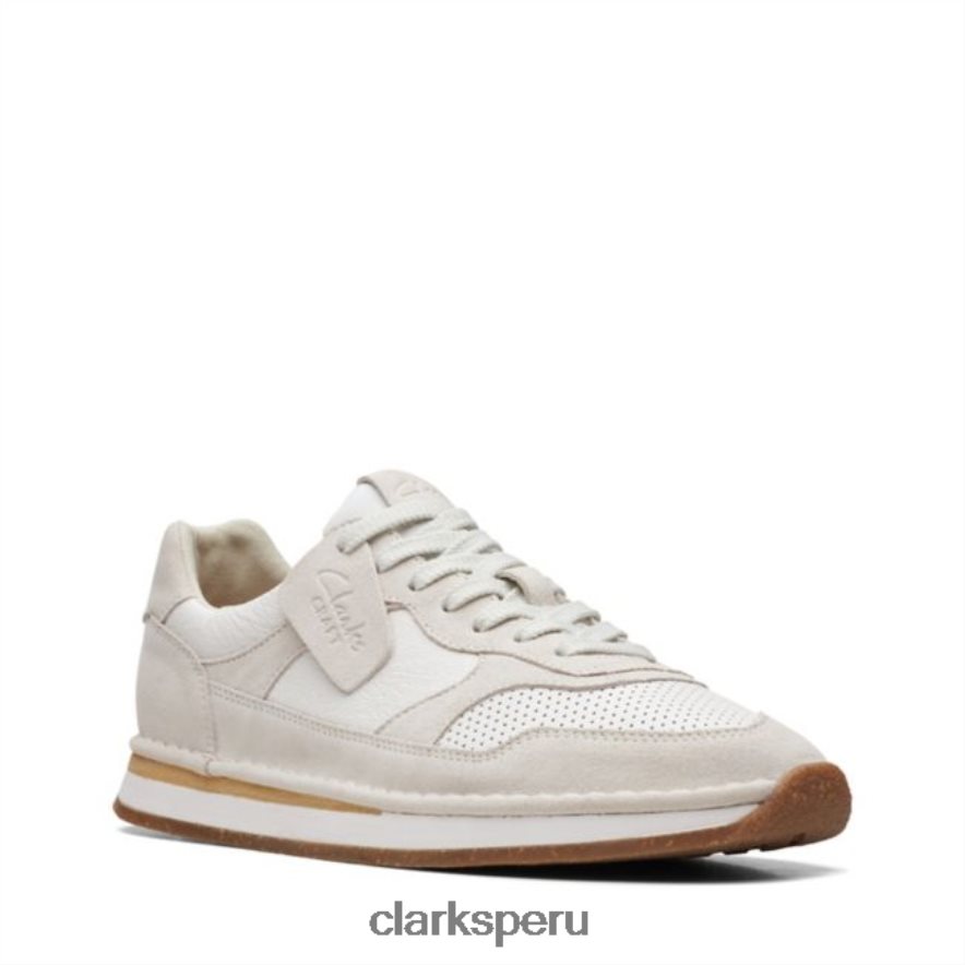 carrera artesanal para clarks blancos blancos hombres Clarks 40N4LX6662 blanco