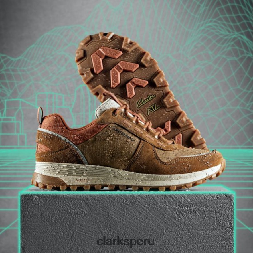 clarks atl trek walk impermeable cognac combi cognac combi hombres Clarks 40N4LX6570 combinación de coñac