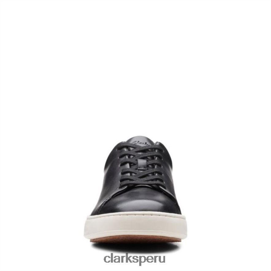 clarks de cuero negro corte lite encaje cuero negro hombres Clarks 40N4LX6764 cuero negro