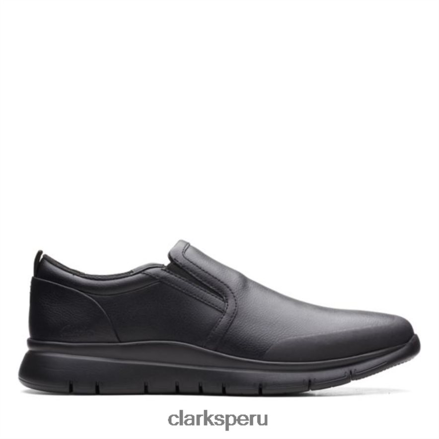 clarks de cuero negro lt slip de cuero negro hombres Clarks 40N4LX5596 cuero negro
