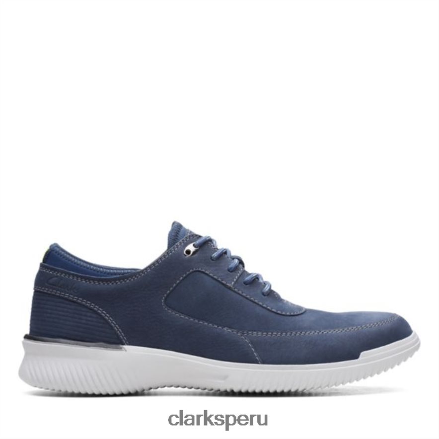 clarks donaway encaje nubuck azul marino nubuck azul marino hombres Clarks 40N4LX5522 nubuck azul marino
