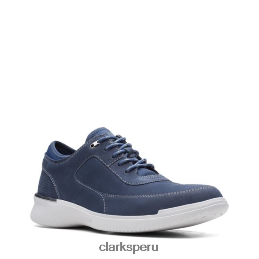clarks donaway encaje nubuck azul marino nubuck azul marino hombres Clarks 40N4LX5522 nubuck azul marino