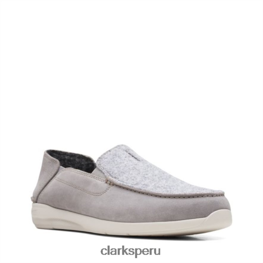 clarks gamuza gris gorwstep gamuza gris hombres Clarks 40N4LX6575 gamuza gris