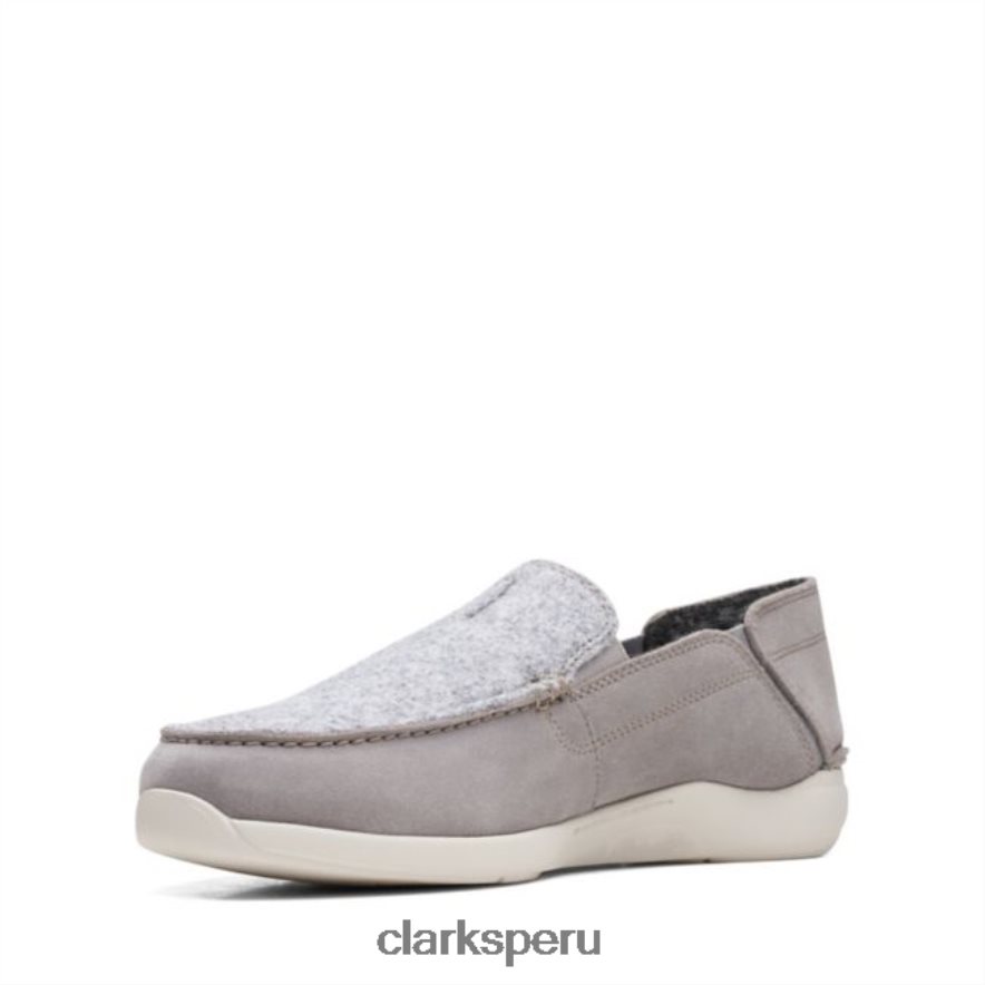 clarks gamuza gris gorwstep gamuza gris hombres Clarks 40N4LX6575 gamuza gris