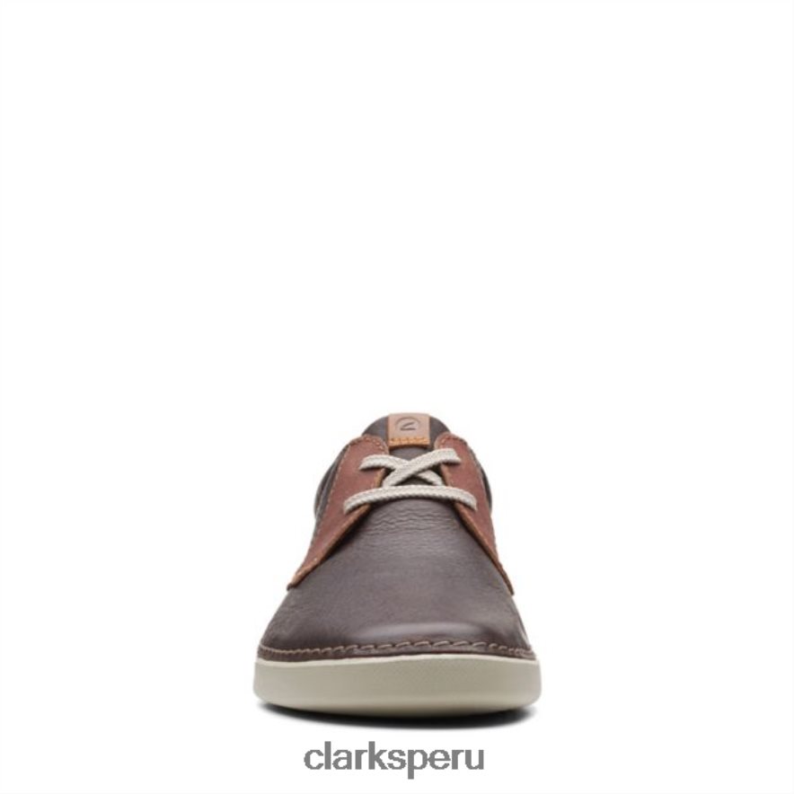 clarks gereld low cuero marrón oscuro cuero marrón oscuro hombres Clarks 40N4LX6802 cuero marrón oscuro