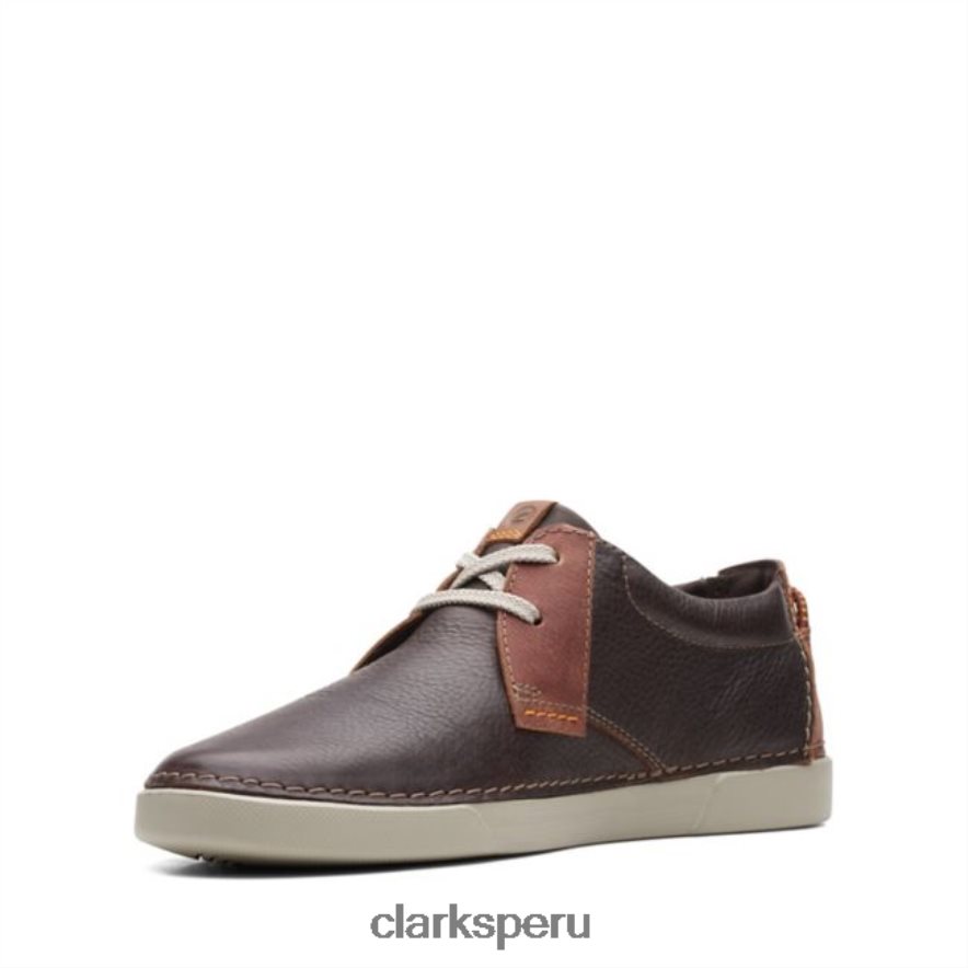 clarks gereld low cuero marrón oscuro cuero marrón oscuro hombres Clarks 40N4LX6802 cuero marrón oscuro