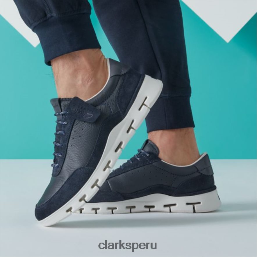 combinación azul marino clarks nature x one combinación azul marino hombres Clarks 40N4LX6808 combinación azul marino