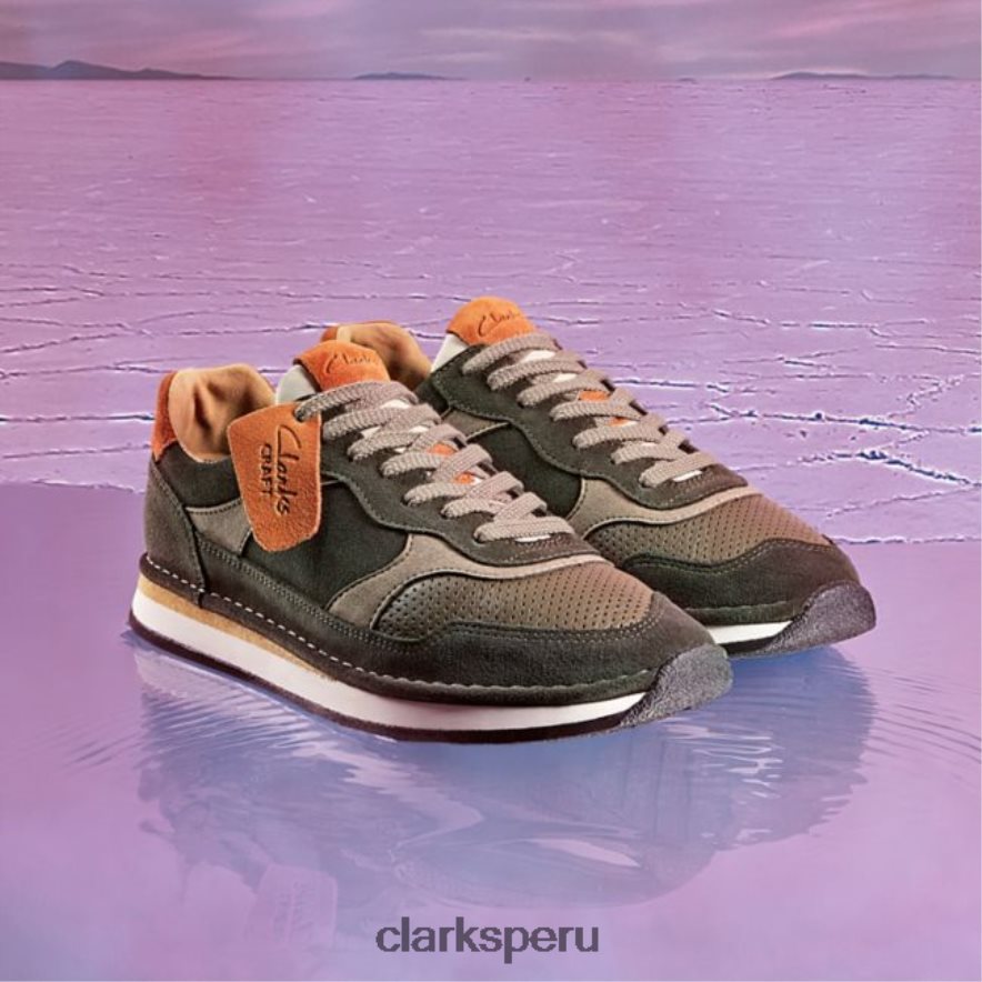 combinación de oliva clarks craft run tor combinación de oliva hombres Clarks 40N4LX6659 combinación de oliva