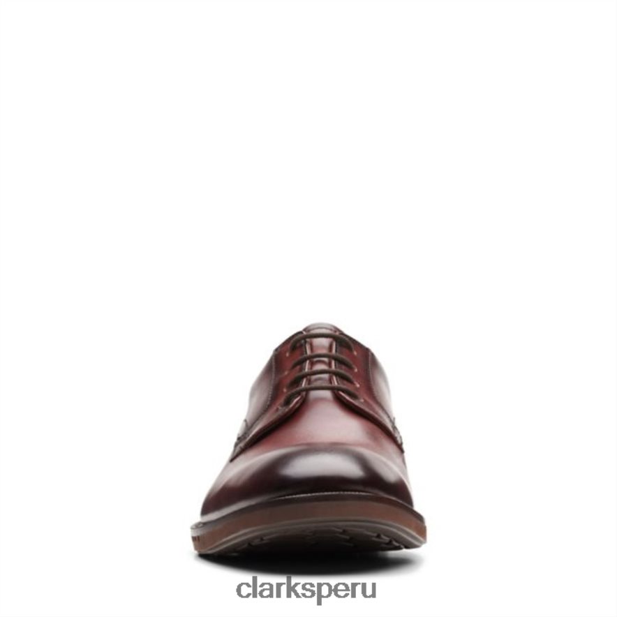 cuero marrón un hugh encaje clarks de cuero marrón hombres Clarks 40N4LX6572 cuero marrón
