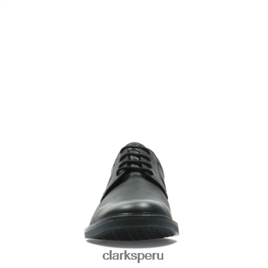 cuero negro clarks atticus lt encaje cuero negro hombres Clarks 40N4LX6768 cuero negro