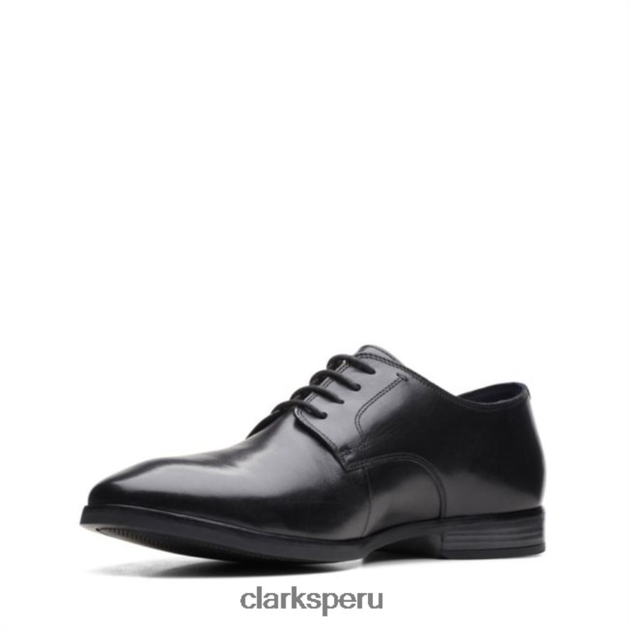 cuero negro clarks bradish encaje cuero negro hombres Clarks 40N4LX5547 cuero negro