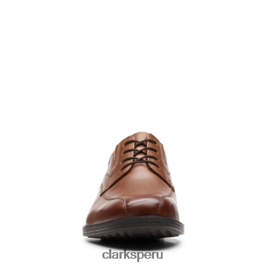 cuero tostado oscuro whiddon pace clarks de cuero tostado oscuro hombres Clarks 40N4LX6732 cuero bronceado oscuro