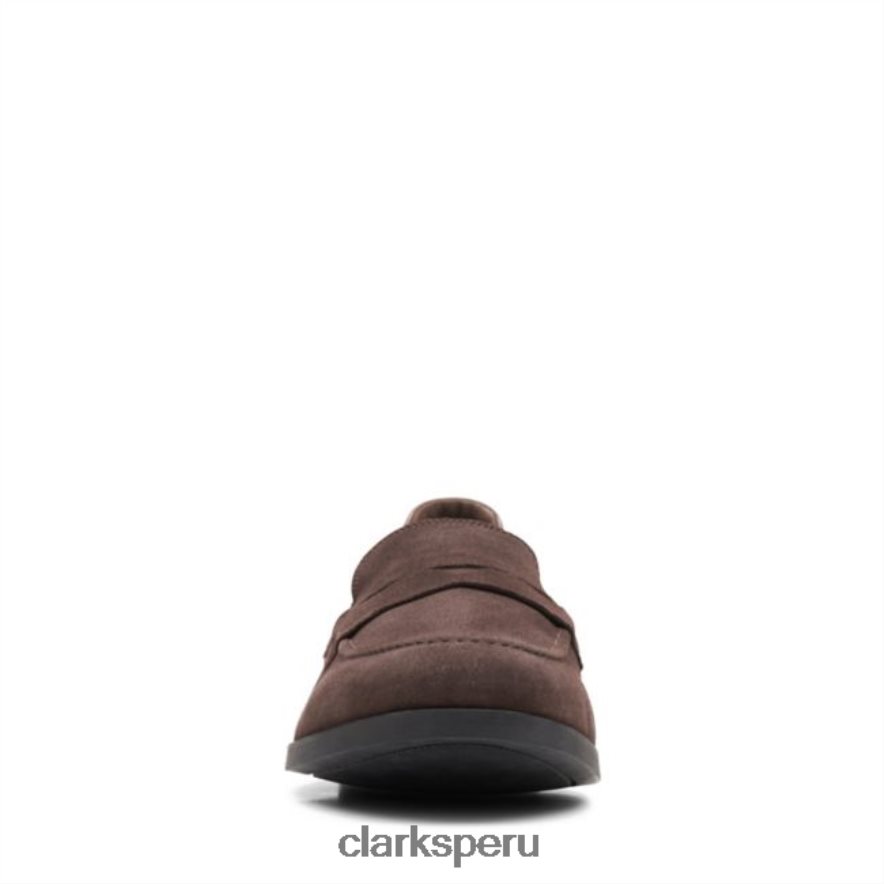 gamuza marrón oscuro bradish facilidad clarks de gamuza marrón oscuro hombres Clarks 40N4LX5548 gamuza marrón oscuro