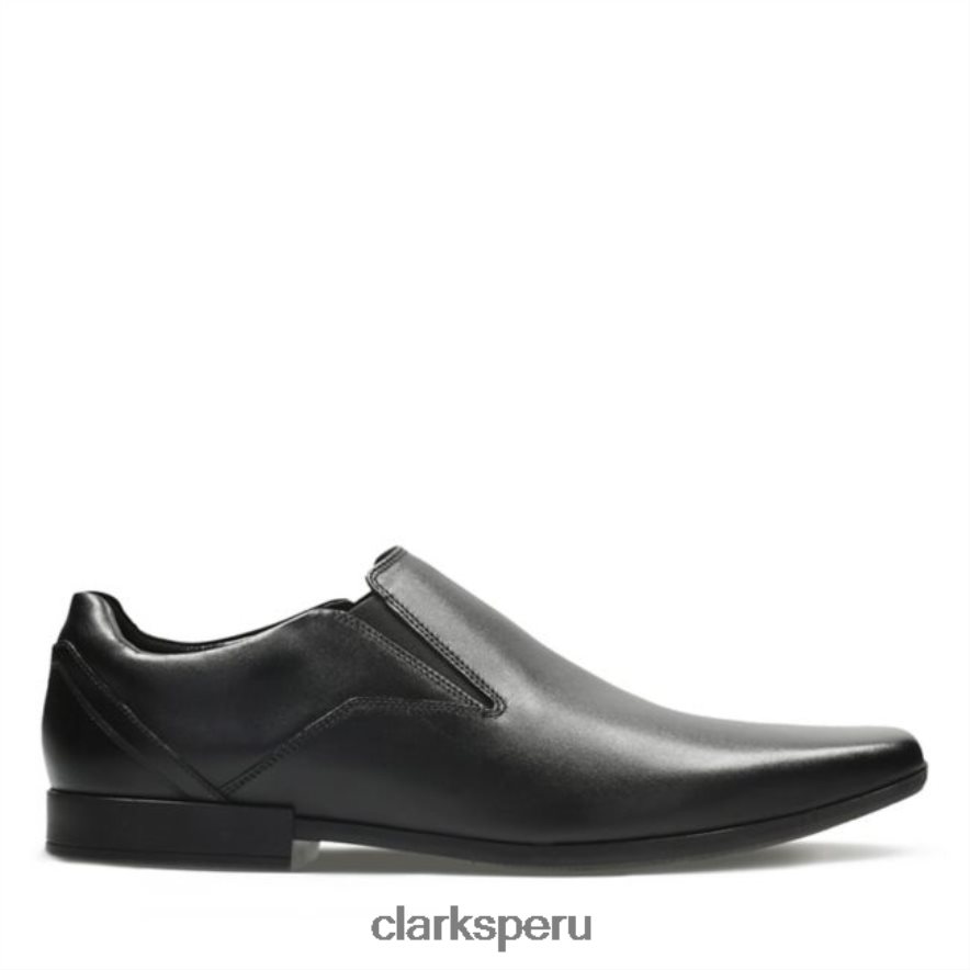 glement slip cuero negro clarks de cuero negro hombres Clarks 40N4LX5574 cuero negro