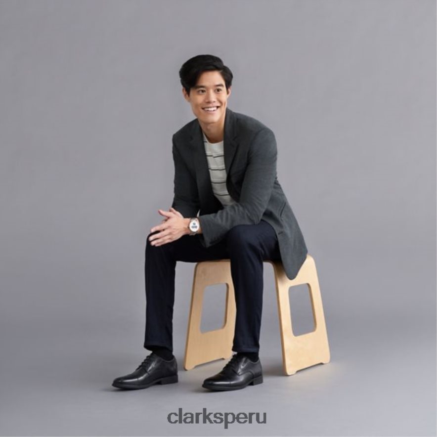 gorra whiddon cuero negro clarks cuero negro hombres Clarks 40N4LX6759 cuero negro