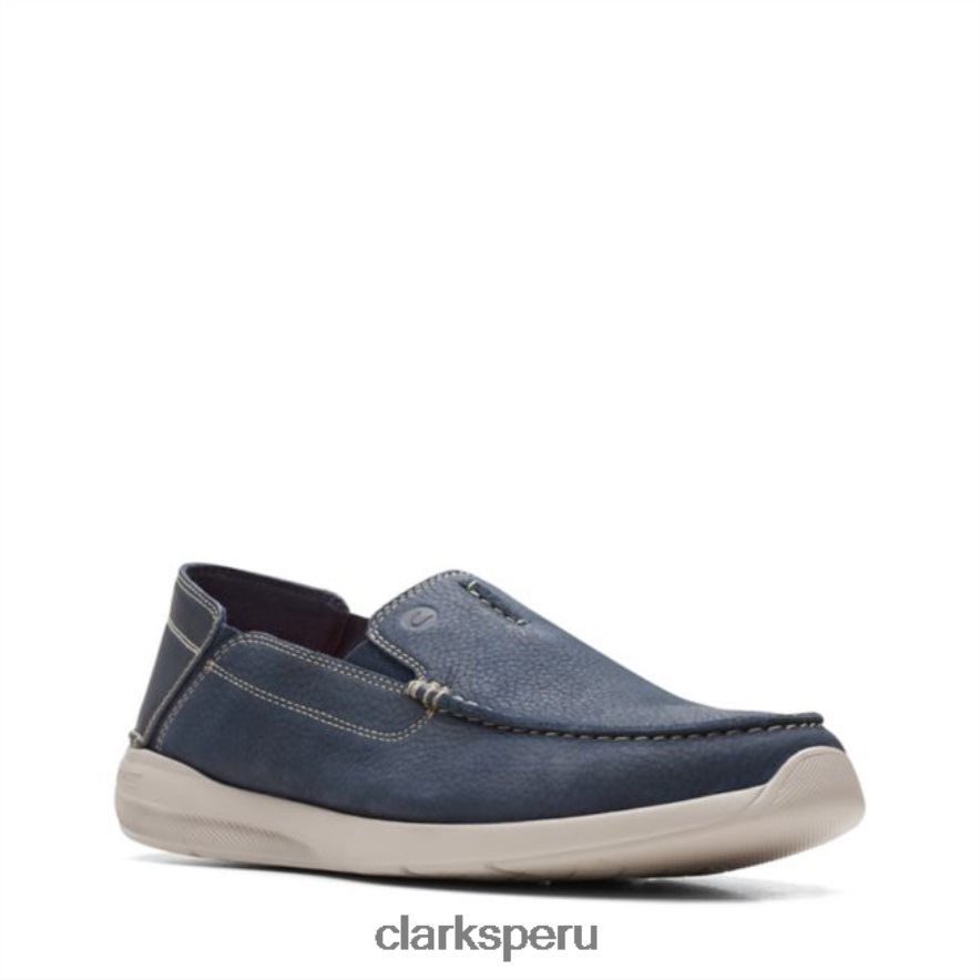 gorwstep nubuck azul marino nubuck azul marino clarks hombres Clarks 40N4LX6830 nubuck azul marino