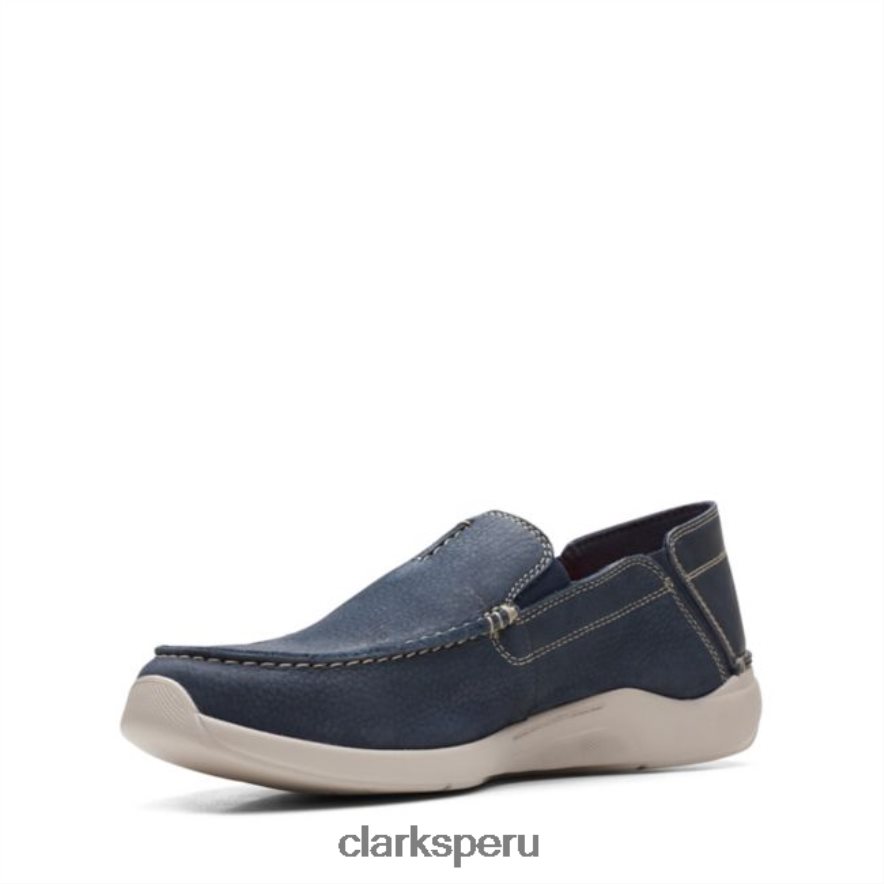 gorwstep nubuck azul marino nubuck azul marino clarks hombres Clarks 40N4LX6830 nubuck azul marino