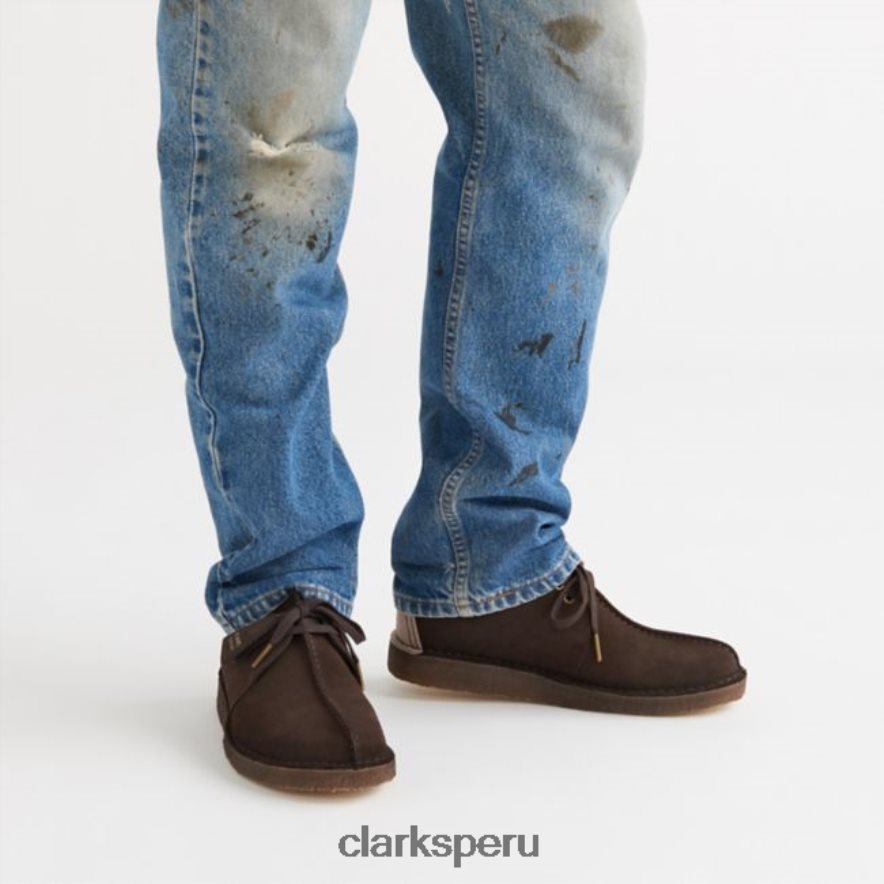 marrón oscuro clarks desert trek marrón oscuro hombres Clarks 40N4LX5552 marron oscuro