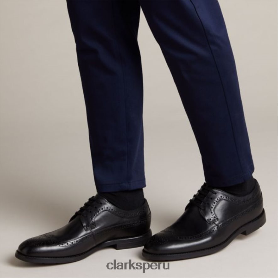 ronnie limit cuero negro clarks cuero negro hombres Clarks 40N4LX5549 cuero negro