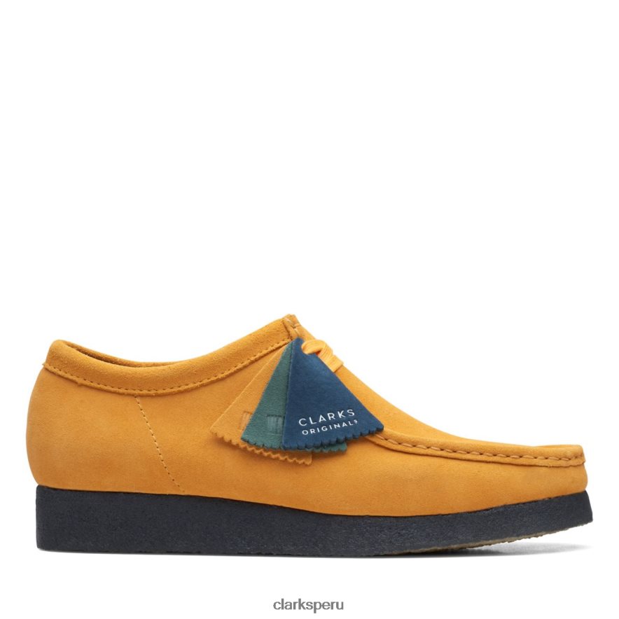 wallabee amarillo bajo/azul clarks amarillo bajo/azul hombres Clarks 40N4LX6637 amarillo azul