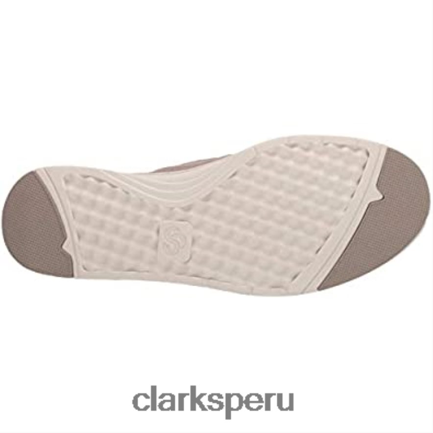 Mocasines Clarks Sand Canvas para hombre Step Isle Row hombres Clarks 40N4LX2545 lona de arena