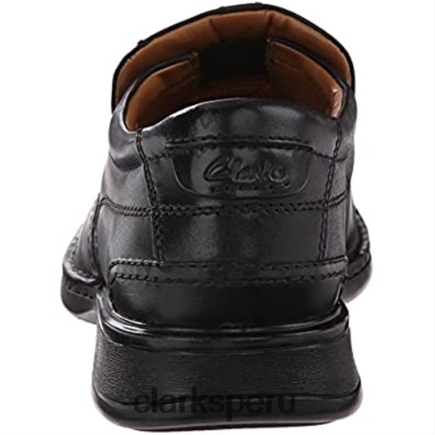 Mocasines clarks escalade de cuero negro para hombre hombres Clarks 40N4LX2928 cuero negro