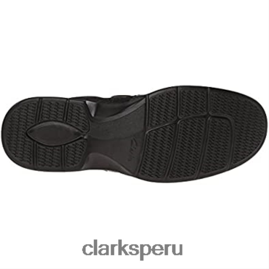 Mocasines clarks escalade de cuero negro para hombre hombres Clarks 40N4LX2928 cuero negro