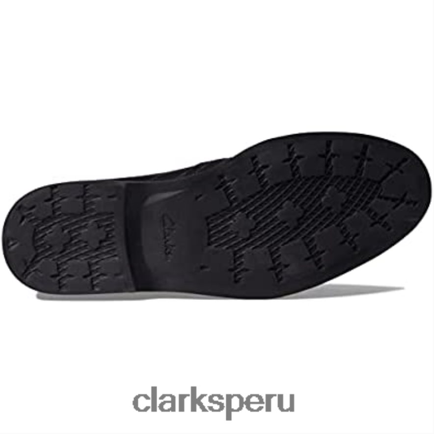 Mocasines clarks malwood easy de cuero negro para hombre hombres Clarks 40N4LX1601 cuero negro