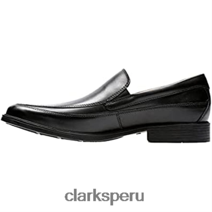Mocasines clarks tilden free de cuero negro para hombre hombres Clarks 40N4LX1795 cuero negro